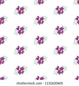 Seamless floral pattern. Background in small flowers for textiles, fabrics, cotton fabric, covers, wallpaper, print, gift wrapping, postcard, scrapbooking.