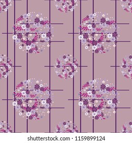 Seamless floral pattern. Background in small flowers for textiles, fabrics, cotton fabric, covers, wallpaper, print, gift wrapping, postcard, scrapbooking.