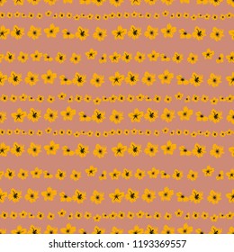 Seamless floral pattern. Background in small flowers for textiles, fabrics, cotton fabric, covers, wallpaper, print, gift wrapping, postcard, scrapbooking.