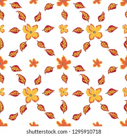 Seamless floral pattern. Background in small flowers for textiles, fabrics, cotton fabric, covers, wallpaper, print, gift wrapping, postcard, scrapbooking 