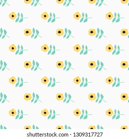 Seamless floral pattern. Background in small flowers for textiles, fabrics, cotton fabric, covers, wallpaper, print, gift wrapping, postcard, scrapbooking 