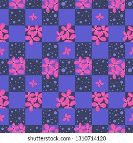 Seamless floral pattern. Background in small flowers for textiles, fabrics, cotton fabric, covers, wallpaper, print, gift wrapping, postcard, scrapbooking 