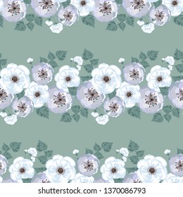 Seamless floral pattern. Background in small flowers for textiles, fabrics, cotton fabric, covers, wallpaper, print, gift wrapping, postcard, scrapbooking