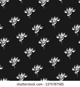 Seamless floral pattern. Background in small flowers for textiles, fabrics, cotton fabric, covers, wallpaper, print, gift wrapping, postcard, scrapbooking 