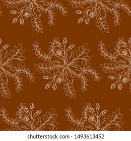 Seamless floral pattern. Background in small flowers for textiles, fabrics, cotton fabric, covers, wallpaper, print, gift wrapping, postcard, scrapbooking.