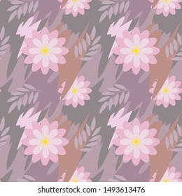 Seamless floral pattern. Background in small flowers for textiles, fabrics, cotton fabric, covers, wallpaper, print, gift wrapping, postcard, scrapbooking.