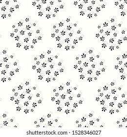 Seamless floral pattern. Background in small flowers for textiles, fabrics, cotton fabric, covers, wallpaper, print, gift wrapping, postcard, scrapbooking.