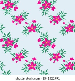 Seamless floral pattern. Background in small flowers for textiles, fabrics, cotton fabric, covers, wallpaper, print, gift wrapping, postcard, scrapbooking.