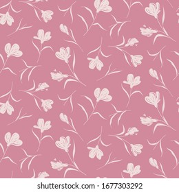 Seamless floral pattern. Background in small flowers for textiles, fabrics, cotton fabric, covers, wallpaper, print, gift wrapping, postcard, scrapbooking.