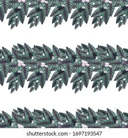 Seamless floral pattern. Background in small leaves for textiles, fabrics, cotton fabric, covers, wallpaper, print, gift wrapping, postcard, scrapbooking.