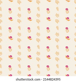 Seamless floral pattern. Background in small flowers for textiles, fabrics, cotton fabric, covers, wallpaper, print, gift wrapping, postcard, scrapbooking.