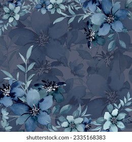 Seamless floral pattern. Background in small flowers for textiles, fabrics, cotton fabric, covers, wallpaper, print, gift wrapping, postcard, scrapbooking.