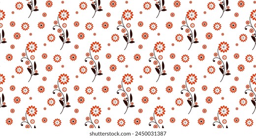 Seamless floral pattern. Background in small flowers for textiles, fabrics, cotton fabric, covers, wallpaper, print, gift wrapping, postcard, scrapbooking.