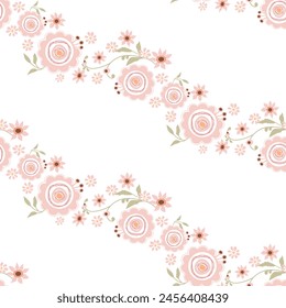 Seamless floral pattern. Background in small flowers for textiles, fabrics, cotton fabric, covers, wallpaper, print, gift wrapping, postcard, scrapbooking.
