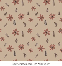 Seamless floral pattern. Background in small flowers for textiles, fabrics, cotton fabric, covers, wallpaper, print, gift wrapping, postcard, scrapbooking.
