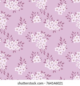 Seamless floral pattern. Background in small flowers for textiles, fabrics, cotton fabric, covers, wallpaper, print, gift wrapping, postcard, scrapbooking.