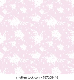 Seamless floral pattern. Background in small flowers for textiles, fabrics, cotton fabric, covers, wallpaper, print, gift wrapping, postcard, scrapbooking.