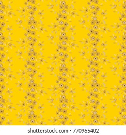 Seamless floral pattern. Background in small flowers for textiles, fabrics, cotton fabric, covers, wallpaper, print, gift wrapping, postcard, scrapbooking.