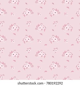 Seamless floral pattern. Background in small flowers for textiles, fabrics, cotton fabric, covers, wallpaper, print, gift wrapping, postcard, scrapbooking.