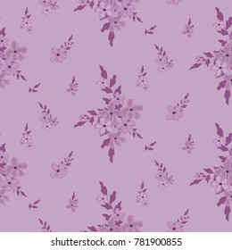 Seamless floral pattern. Background in small flowers for textiles, fabrics, cotton fabric, covers, wallpaper, print, gift wrapping, postcard, scrapbooking.
