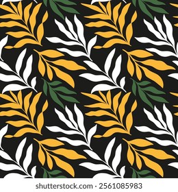 Seamless floral pattern background vector