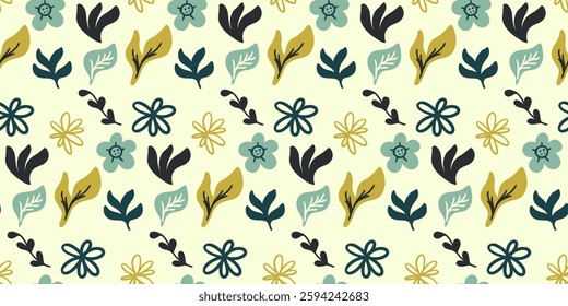 seamless floral pattern background vector illustration