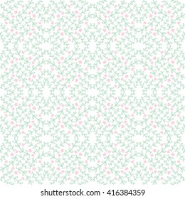 Seamless floral pattern background. Vector flower nature illustration. Colorful doodle repeats for fabrics and packaging.