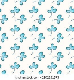 Seamless floral pattern based on traditional folk art ornaments. Colorful flowers on light background. Scandinavian style. Sweden nordic style. Vector illustration. Simple minimalistic pattern.
