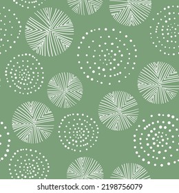 Seamless floral pattern based on traditional folk art ornaments. Colorful flowers on color background. Scandinavian style. Sweden nordic style. Vector illustration. Simple minimalistic pattern.