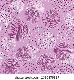 Seamless floral pattern based on traditional folk art ornaments. Colorful flowers on color background. Scandinavian style. Sweden nordic style. Vector illustration. Simple minimalistic pattern.