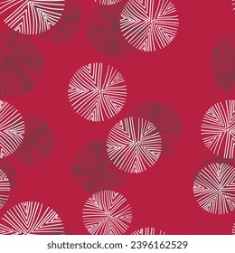 Seamless floral pattern based on traditional folk art ornaments. Colorful flowers on color background. Scandinavian style. Sweden nordic style. Vector illustration. Simple minimalistic pattern.