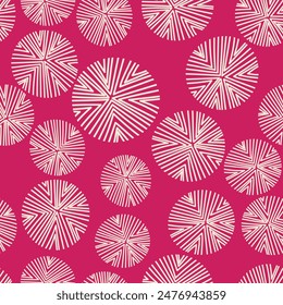 Seamless floral pattern based on traditional folk art ornaments. Colorful flowers on color background. Scandinavian style. Sweden nordic style. Vector illustration. Simple minimalistic pattern.