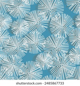 Seamless floral pattern based on traditional folk art ornaments. Colorful flowers on color background. Scandinavian style. Sweden nordic style. Vector illustration. Simple minimalistic pattern.