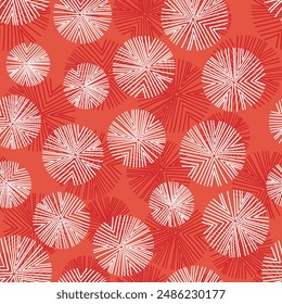 Seamless floral pattern based on traditional folk art ornaments. Colorful flowers on color background. Scandinavian style. Sweden nordic style. Vector illustration. Simple minimalistic pattern.