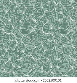 Seamless floral pattern based on traditional folk art ornaments. Colorful flowers on color background. Scandinavian style. Sweden nordic style. Vector illustration. Simple minimalistic pattern.