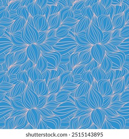 Seamless floral pattern based on traditional folk art ornaments. Colorful flowers on color background. Scandinavian style. Sweden nordic style. Vector illustration. Simple minimalistic pattern.