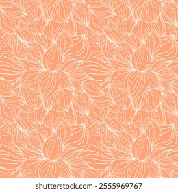 Seamless floral pattern based on traditional folk art ornaments. Colorful flowers on color background. Scandinavian style. Sweden nordic style. Vector illustration. Simple minimalistic pattern.