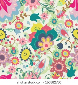 Seamless floral pattern for beautiful design, vector