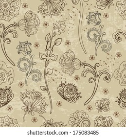 Seamless floral pattern for beautiful design