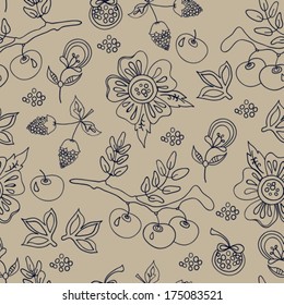 Seamless floral pattern for beautiful design