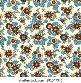 Seamless floral pattern. Beautiful flower wallpaper. Vintage background. 