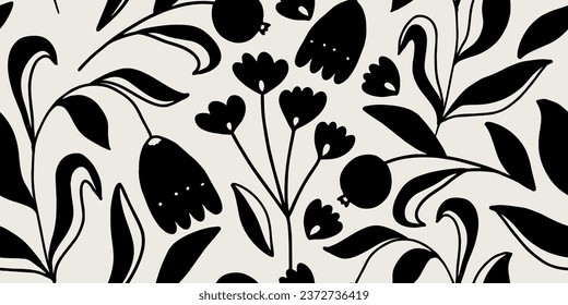 Seamless floral pattern beautiful flowers vector
