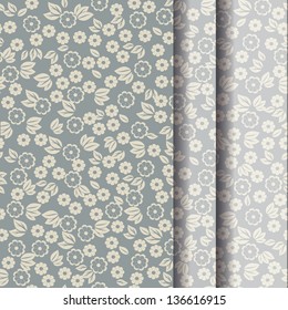seamless floral pattern or beautiful floral invitation card. eps10