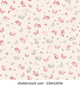 seamless floral pattern or beautiful floral invitation card. eps10