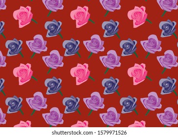 seamless floral pattern with beautiful rose flowers. seamless vector texture for wrapping,textile, fabric, card