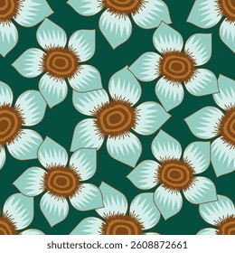 seamless floral pattern. beautiful watercolor flower pattern. vector illustration of watercolor textured abstract art textile flower design