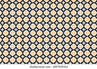 Patrón floral sin soldadura color blanco y amarillo negro