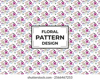 Seamless floral pattern with black and white flowers

