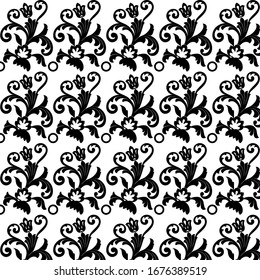 Diseño floral sin fisuras con flores en flor