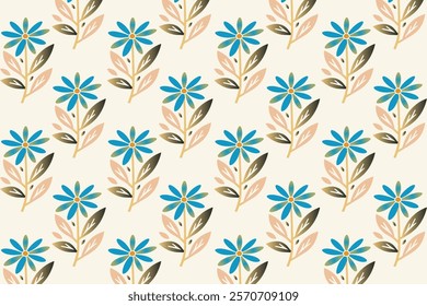seamless floral pattern with blooming red dahlias lush green leaves and elegant blossoms for wallpaper textile wrapping and spring designs